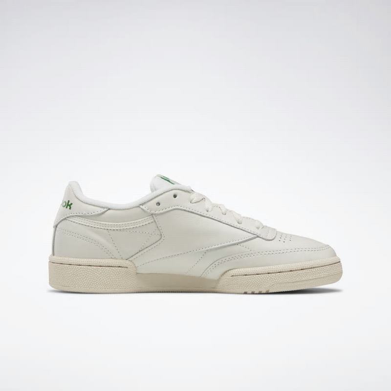 Tenisi Reebok Club C 85 Vintage Dama Albi/Verzi/Rosii Romania JO4253CK